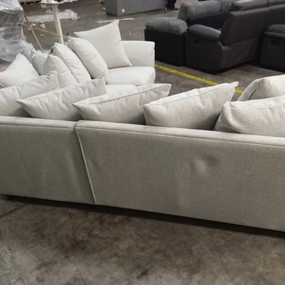 DURY CHUNKY WEAVE SCATTERBACK CORNER GROUP SOFA - NATURAL RRP £1349