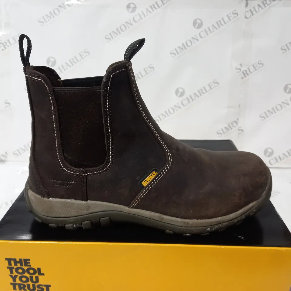 DEWALT RADIAL BROWN STEEL PLATE BOOTS SIZE 10