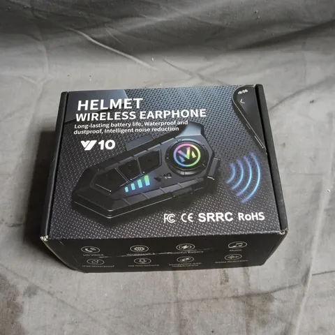 V10 HELMET WIRELESS EARPHONE DEVICE 