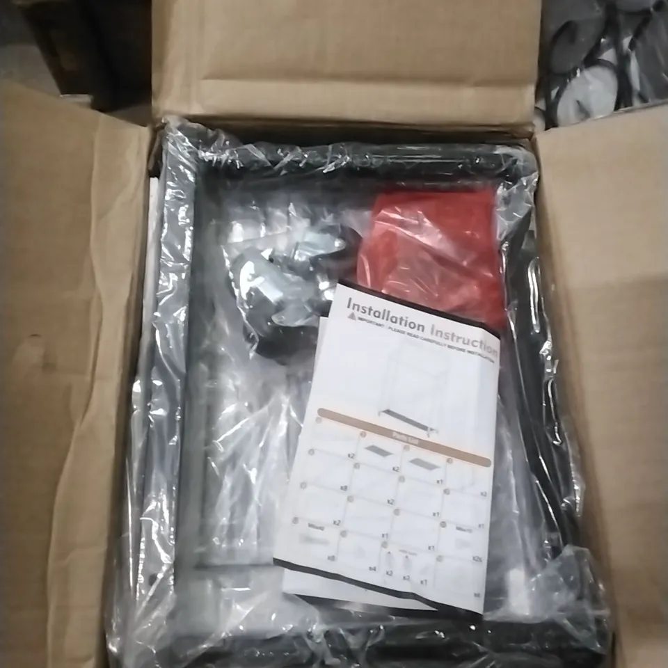 BOXED CLOTHING RACK 