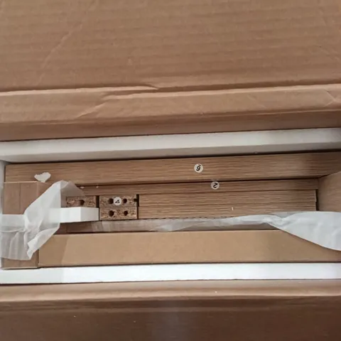 BOXED 2 DRAWER BEDSIDE - OAK
