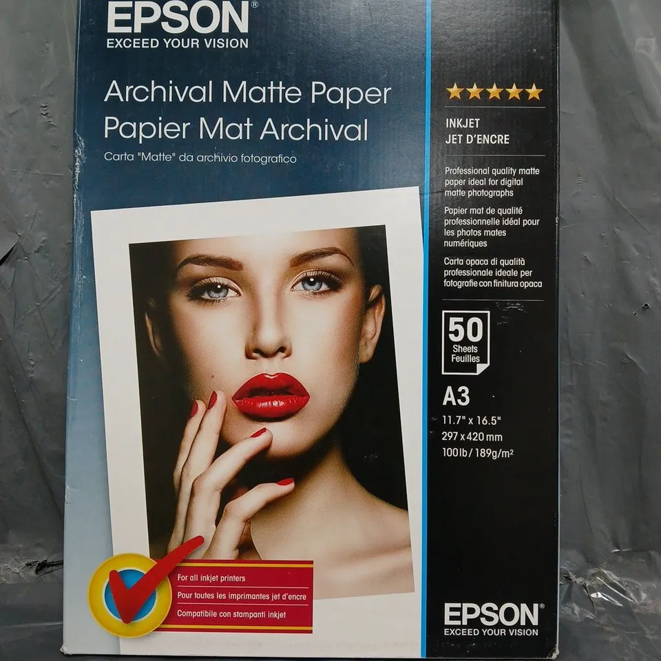 EPSON ARCHIVAL MATTE PAPER - APPROXIMATELY 50 SHEETS