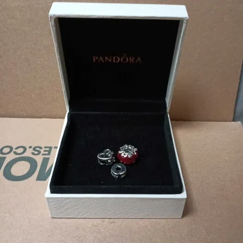 BOXED PANDORA SET OF 3 CHARMS