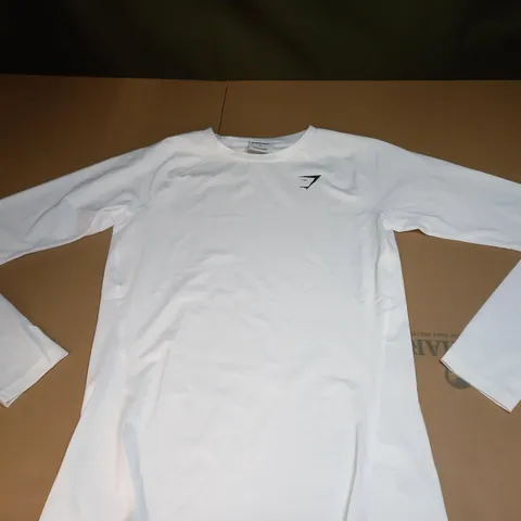 MENS LONG SLEEVED GYMSHARK WORKOUT SHIRT SIZE SMALL