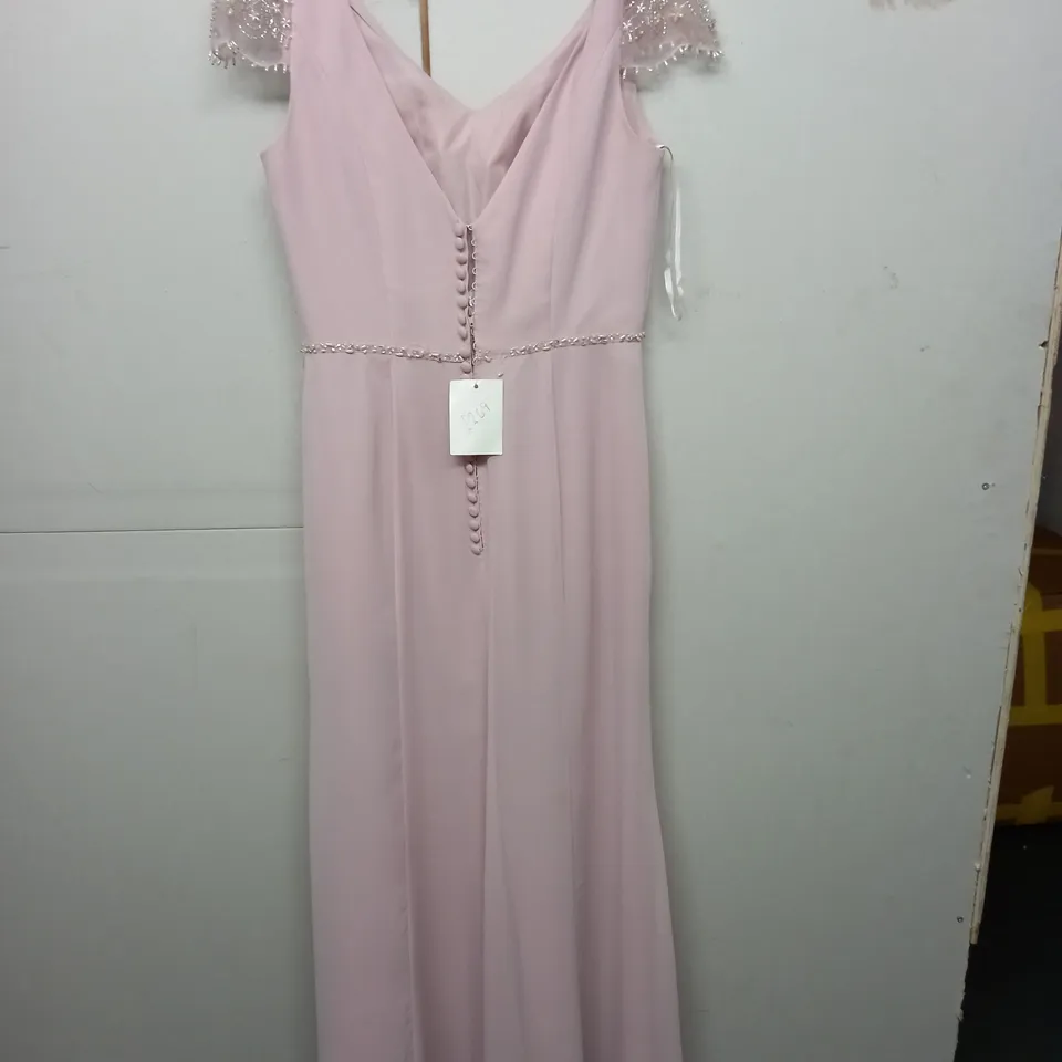 true bride apricot pink occasion dress - 12
