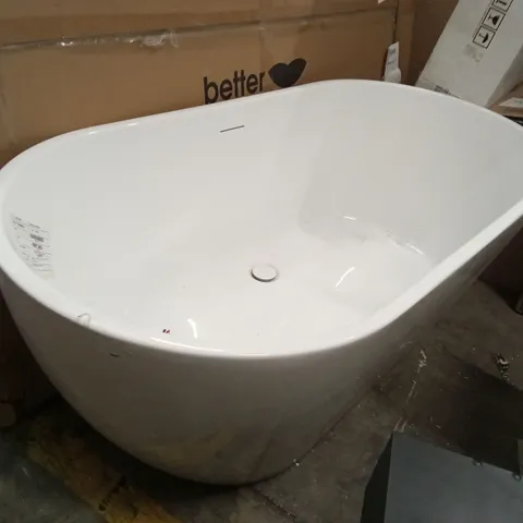FREESTANDING DOUBLE ENDED BATH 1545 X 750MM - LISBON