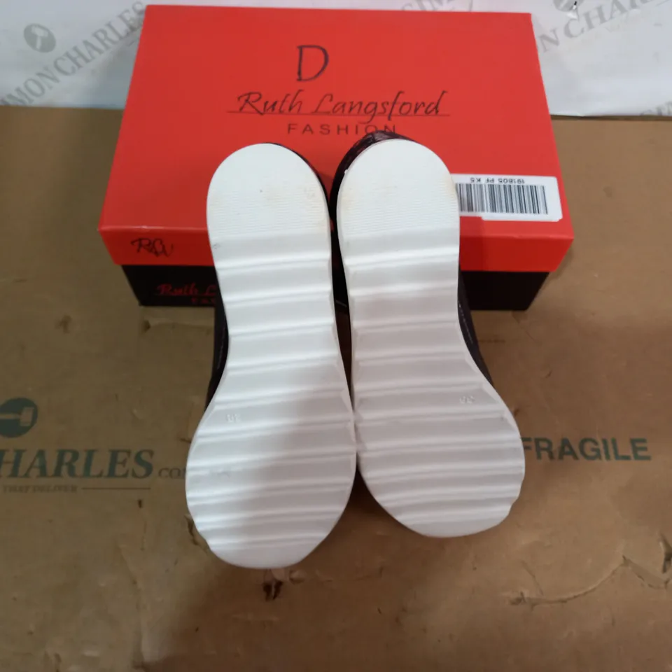 BOXED PAIR OF RUTH LANGSFORD SHOES- SIZE 38