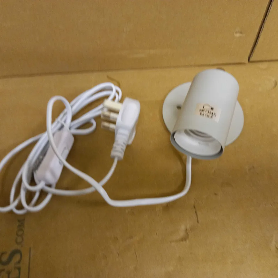 BOXED HOUSE SPOKE PLUG IN WALL LIGHT