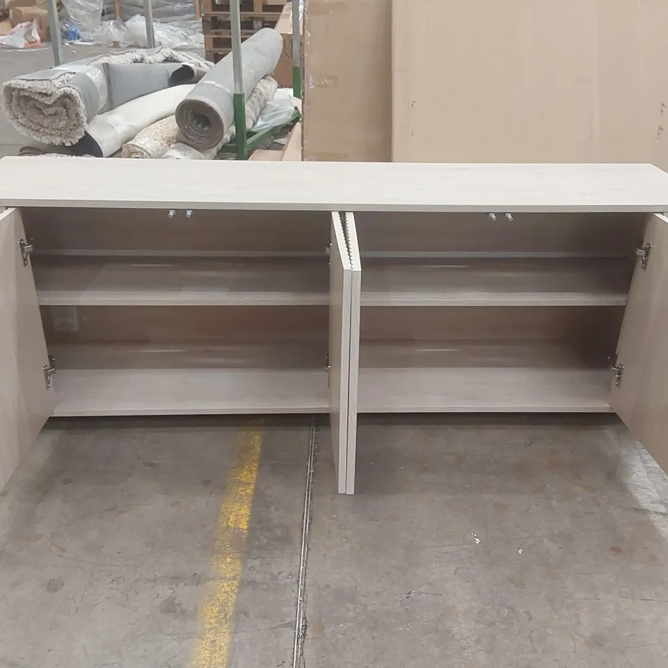DESIGNER WOODEN 4-DOOR SIDEBOARD