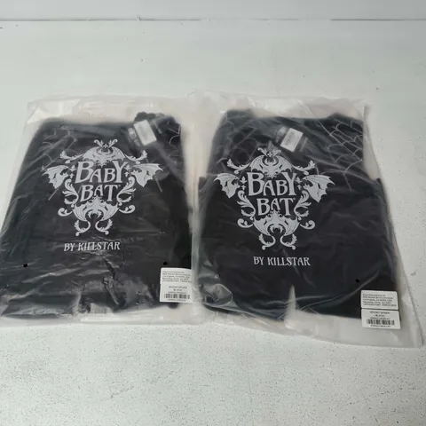 LOT OF APPROXIMATELY 50 BRAND NEW KILLSTAR CLOTHING ITEMS TO INCLUDE SPOOKY SPIDER IN BLACK - UNCHECKED SIZES