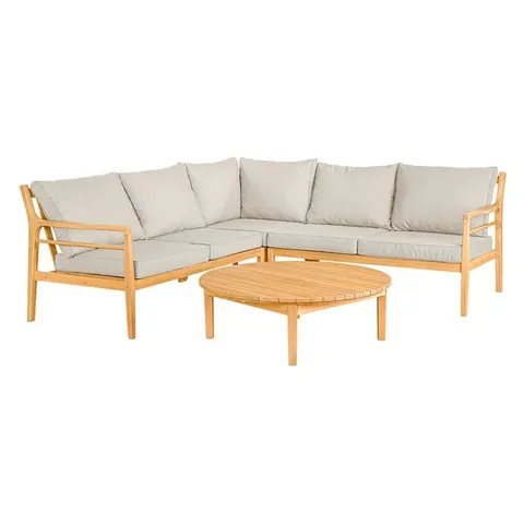 BOXED COTSWOLD NETTLETON CORNER GARDEN LOUNGE SET (4 BOXES)