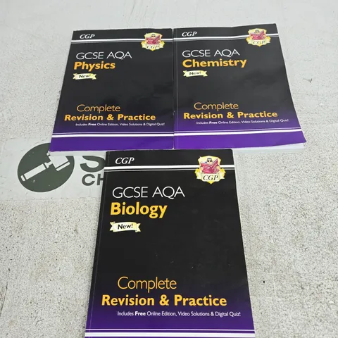 SET OF 3 GCSE AQA REVISION BOOKS 