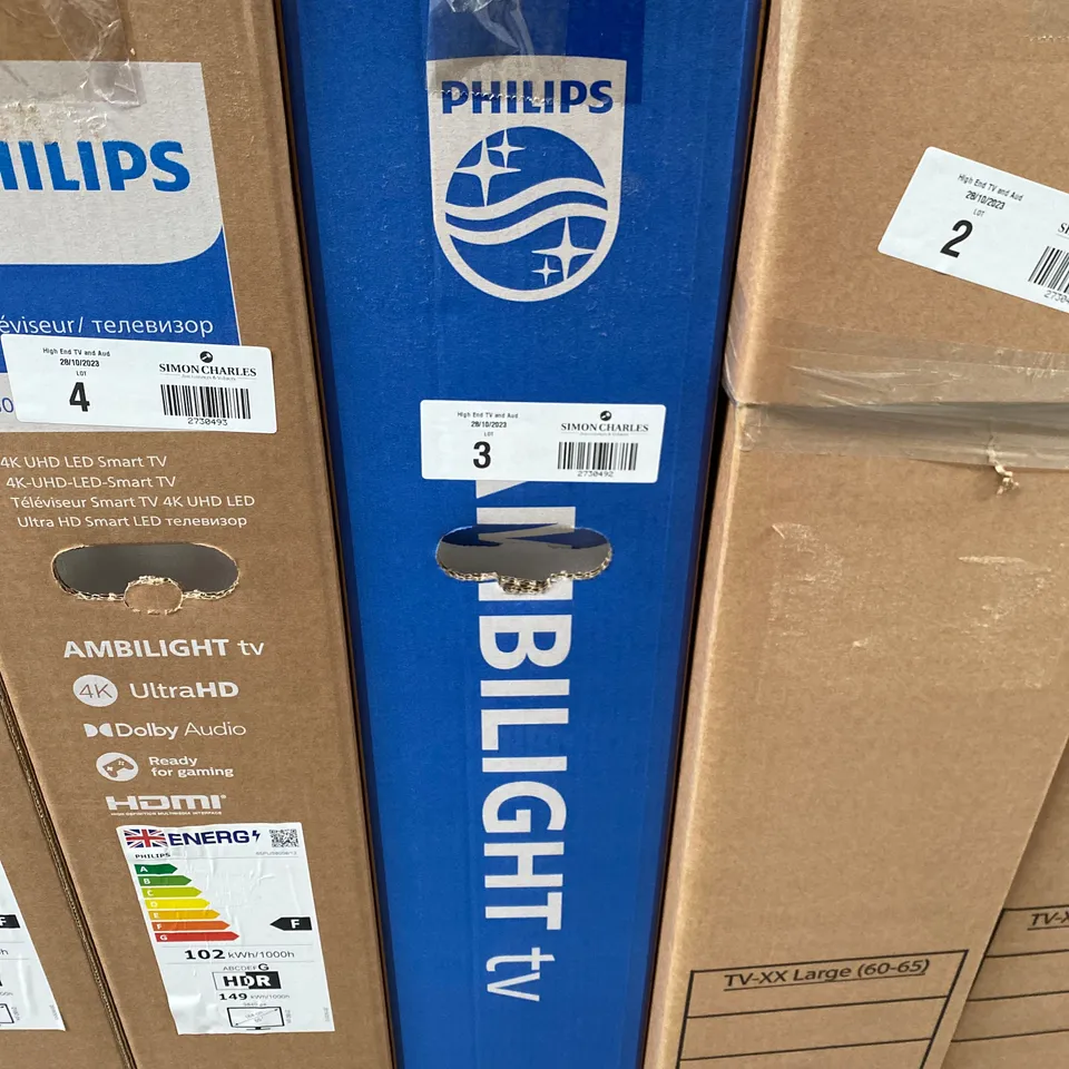 BRAND NEW BOXED PHILIPS 65PUS8008 65 INCH 4K UHD HDR SMART LED TV WITH STAND AND REMOTE