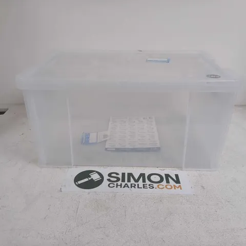 WHITEFUZE 51L STRONG STACKABLE STORAGE BOX