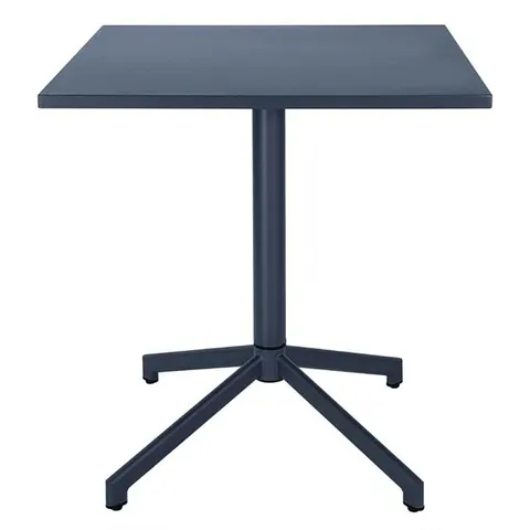 BOXED BOLERO PORTO FOLDING TABLE SLATE BLUE 700X700MM