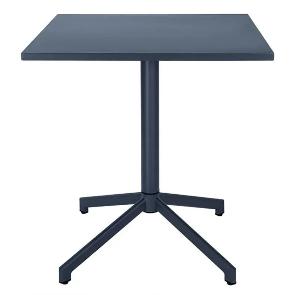 BOXED BOLERO PORTO FOLDING TABLE SLATE BLUE 700X700MM
