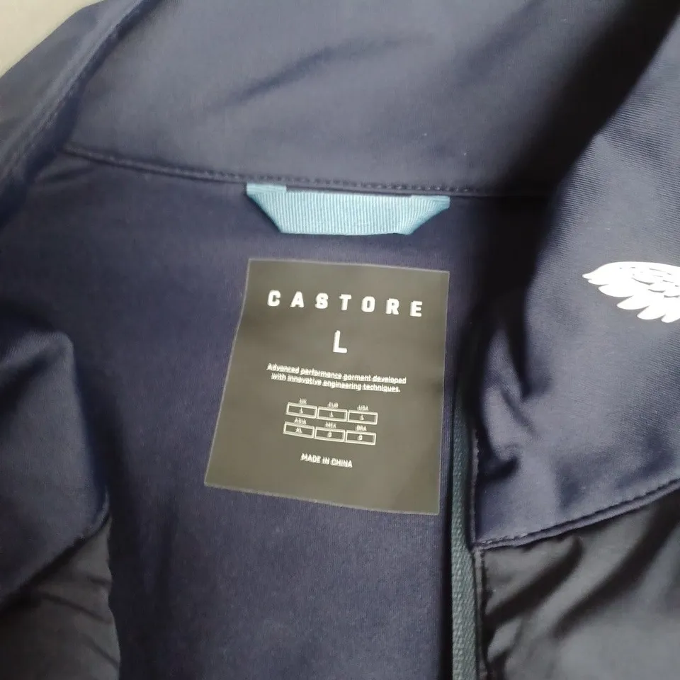 CASTORE NAVY SLEEVELESS PUFFER VEST – SIZE L