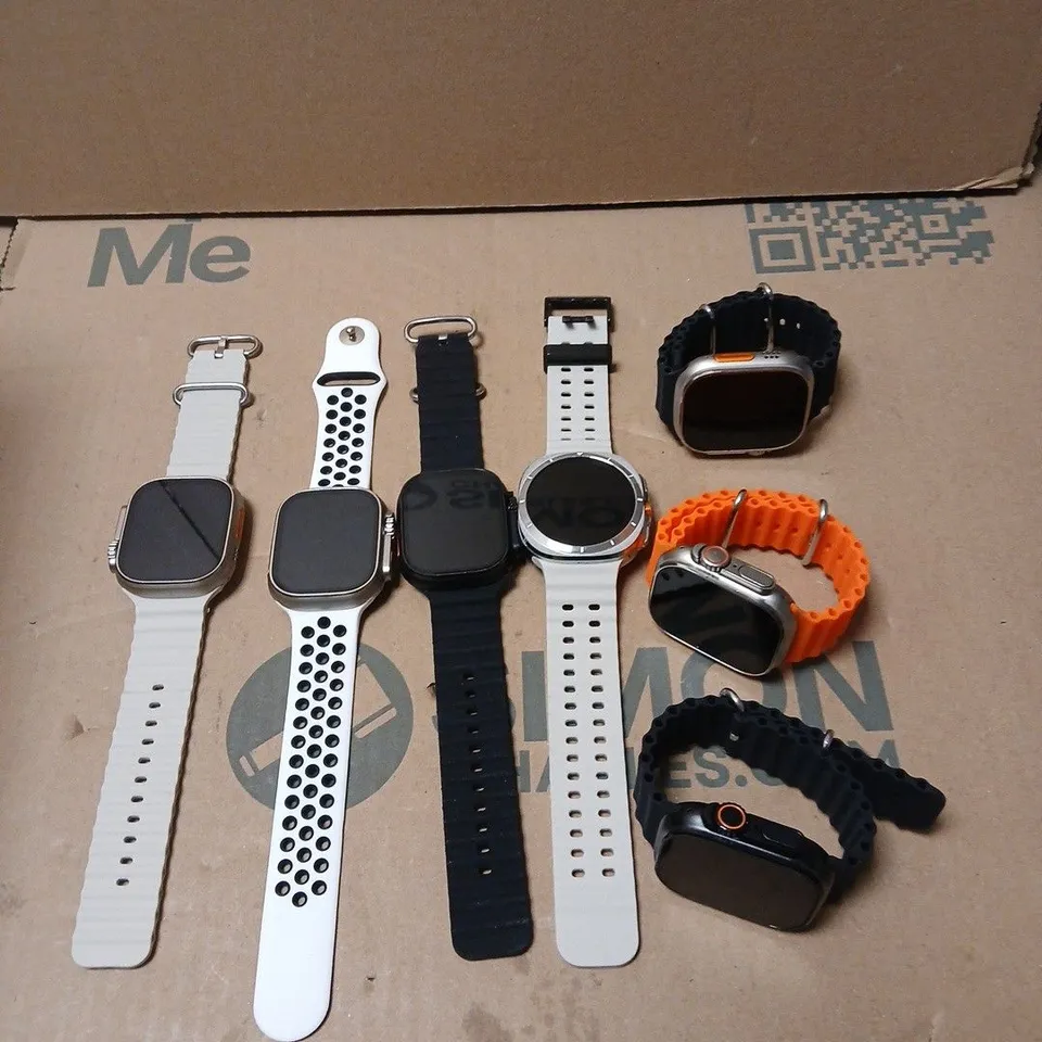 7 X ASSORTED SMART WATCHES IN VARIOUS MODELS
