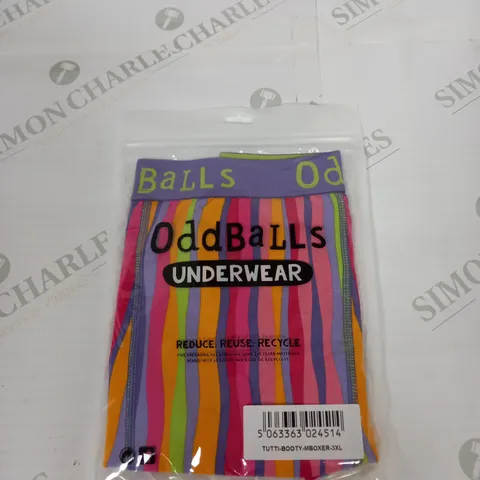 ODDBALLS TUTTI BOOTY BOXER SHORTS SIZE 3XL