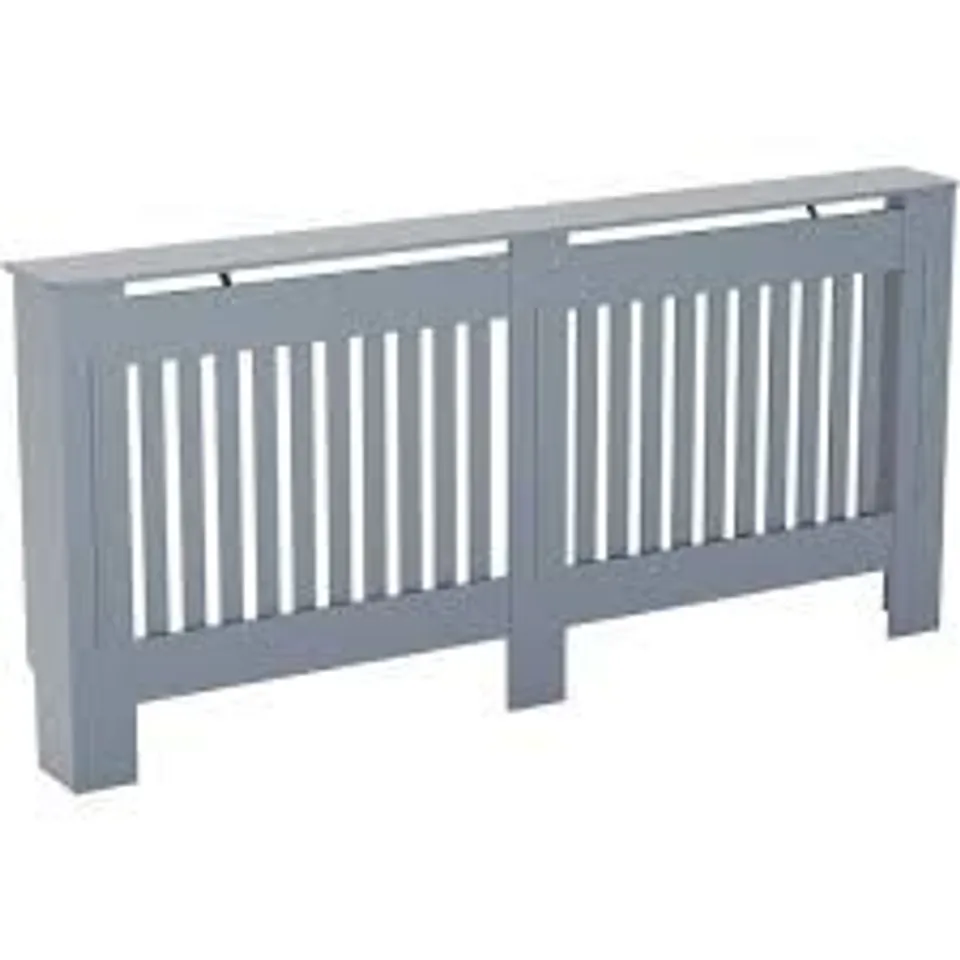 BOXED VIDA DESIGNS CHELSEA RADIATOR COVER, EXTRA LARGE - GREY (1 BOX)
