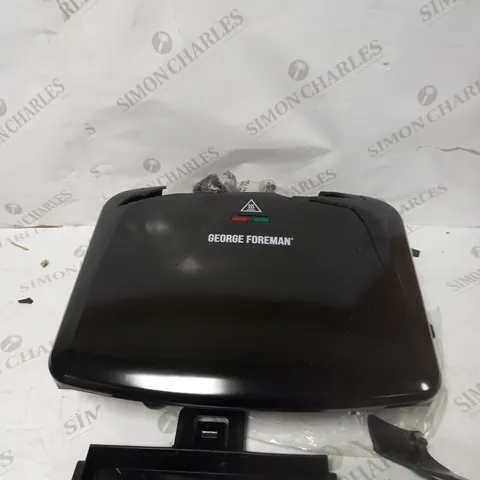 GEORGE FOREMAN MEDIUM REMOVABLE PLATES GRILL, BLACK [24330]