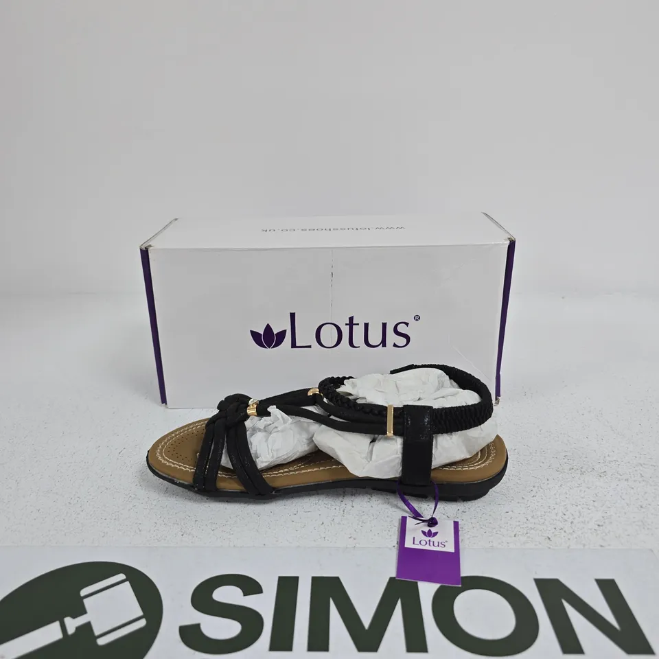 LOTUS DOMENICA ULP300 WOMEN'S SANDALS – BLACK, UK 5