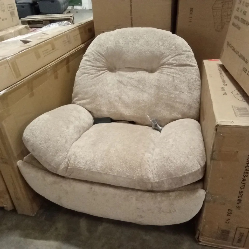 DESIGNER SWIVEL & ROCKER FABRIC RECLINER CHAIR 