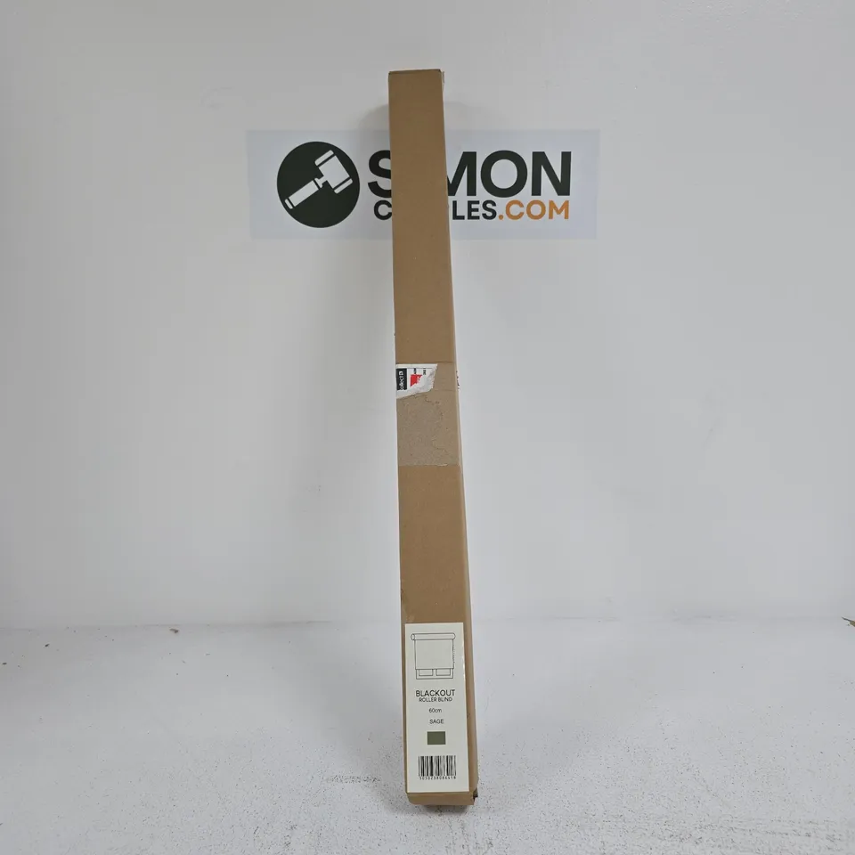 BLACKOUT ROLLER BLIND 60CM SAGE