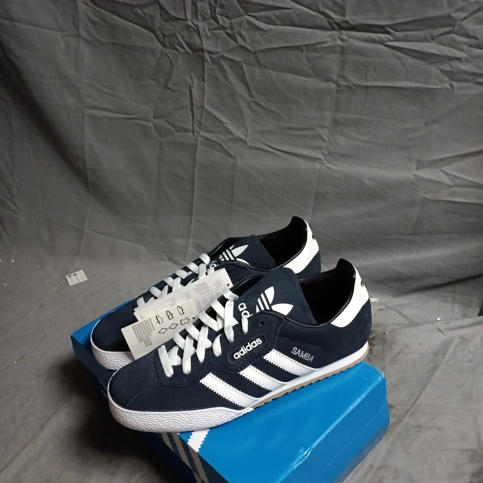 ADIDAS SAMBA SUPER SUEDE NAVY SNEAKERS – UK 8 (EU 42)