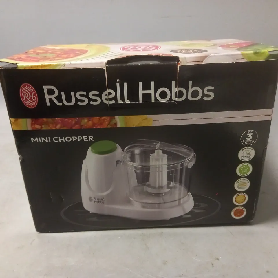 BOXED RUSSELL HOBBS MINI CHOPPER 