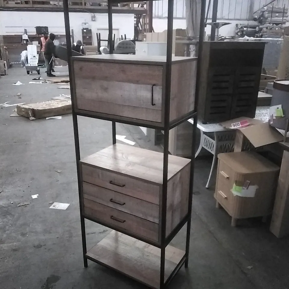 BIRLEA URBAN 3 DRAWER SHELVING UNIT