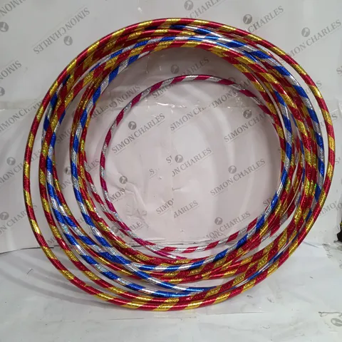BOX OF APPROX 12 HULA HOOPS