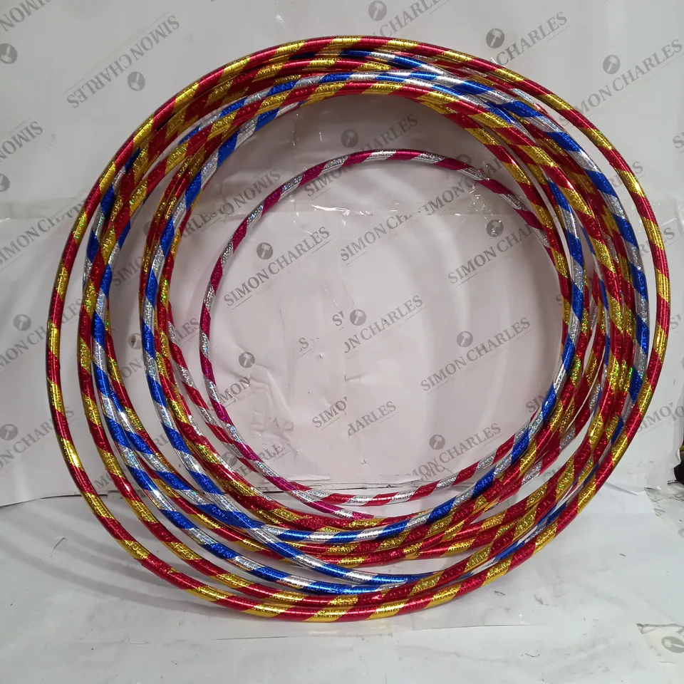 BOX OF APPROX 12 HULA HOOPS 