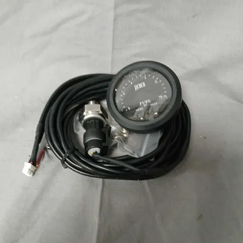 ROUND ULTRA-THIN RACING GAUGE (FUEL) WITH WIRING HARNESS & MANUAL