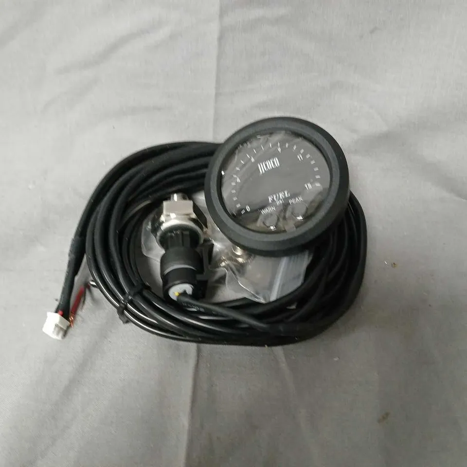 ROUND ULTRA-THIN RACING GAUGE (FUEL) WITH WIRING HARNESS & MANUAL