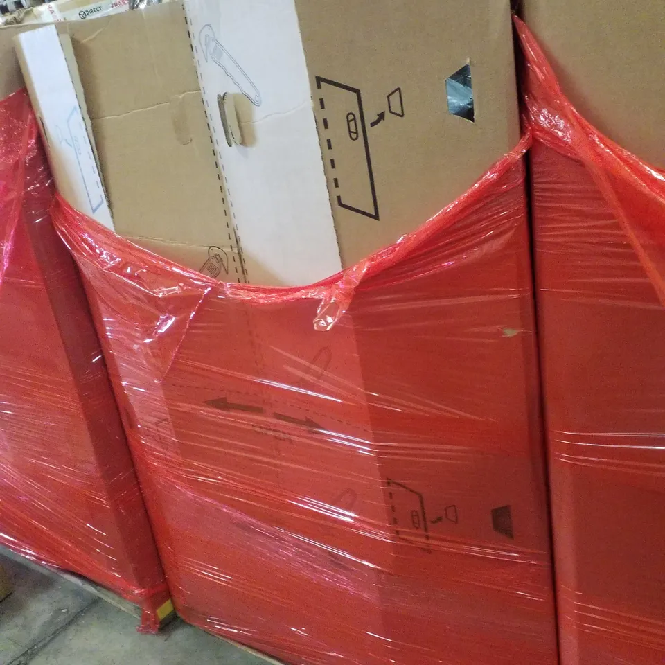 PALLET CONTAINING ASSORTED PRODUCTS INCLUDING TOILET SEAT COVER, STEAM CLEANER, FOLDABLE DRYING RACK & WINDOW FILM