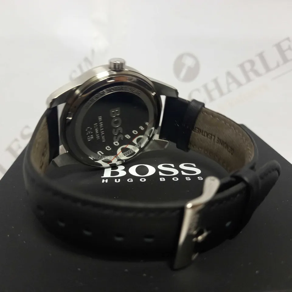 HUGO BOSS SOPHIO MENS LEATHER STRAP WATCH RRP £219