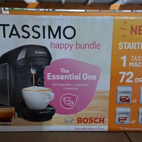 BOXED TASSIMO HAPPY POD COFFEE MACHINE