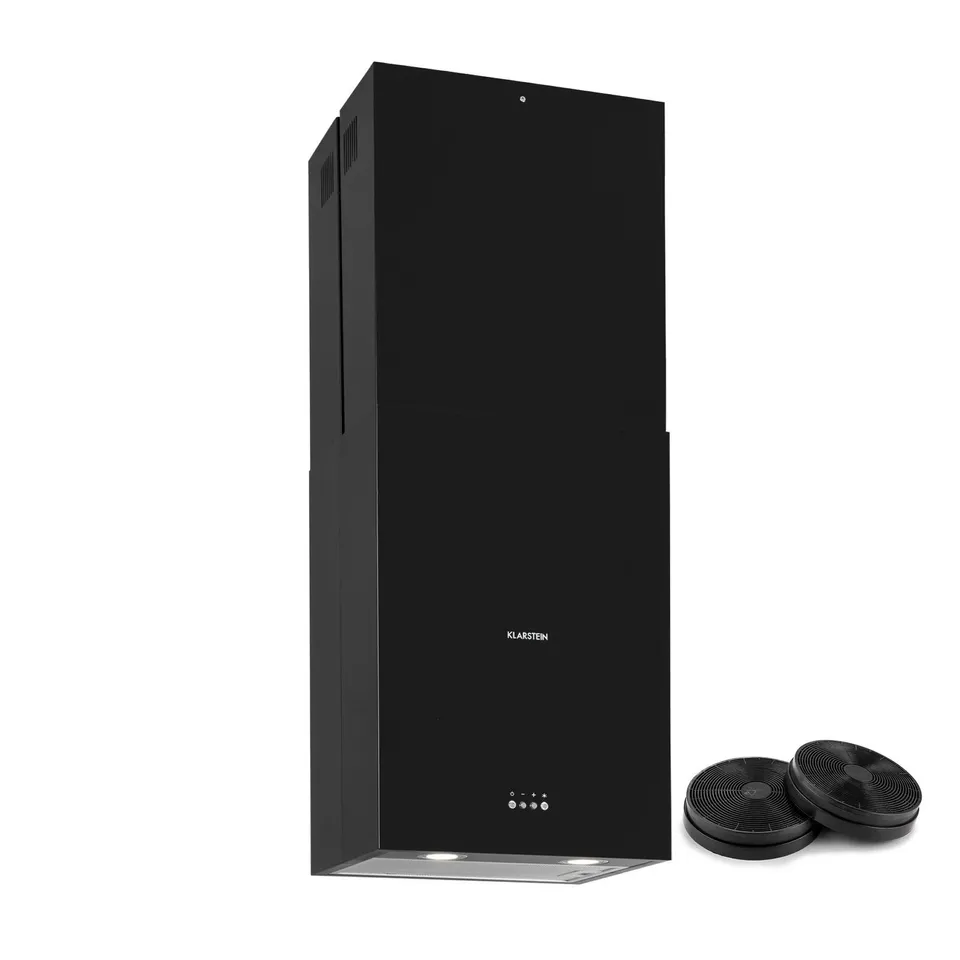 BOXED KLARSTEIN COOKER HOOD ISLAND COOKER EXTRACTOR HOOD BLACK