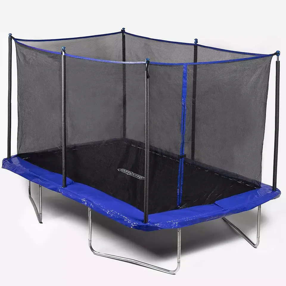 BOXED SPORTSPOWER 12FT X 8FT RECTANGULAR TRAMPOLINE (2 BOXES)
