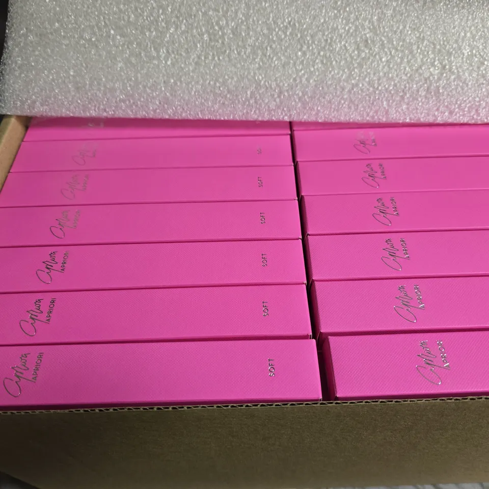 APPROXIMATELY 140 APRIORI SOFT PINK TOOTHBRUSHES 