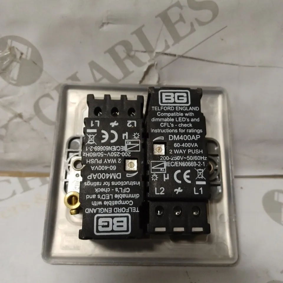 BG ELECTRICAL DOUBLE DIMMER INTELLIGENT LIGHT SWITCH