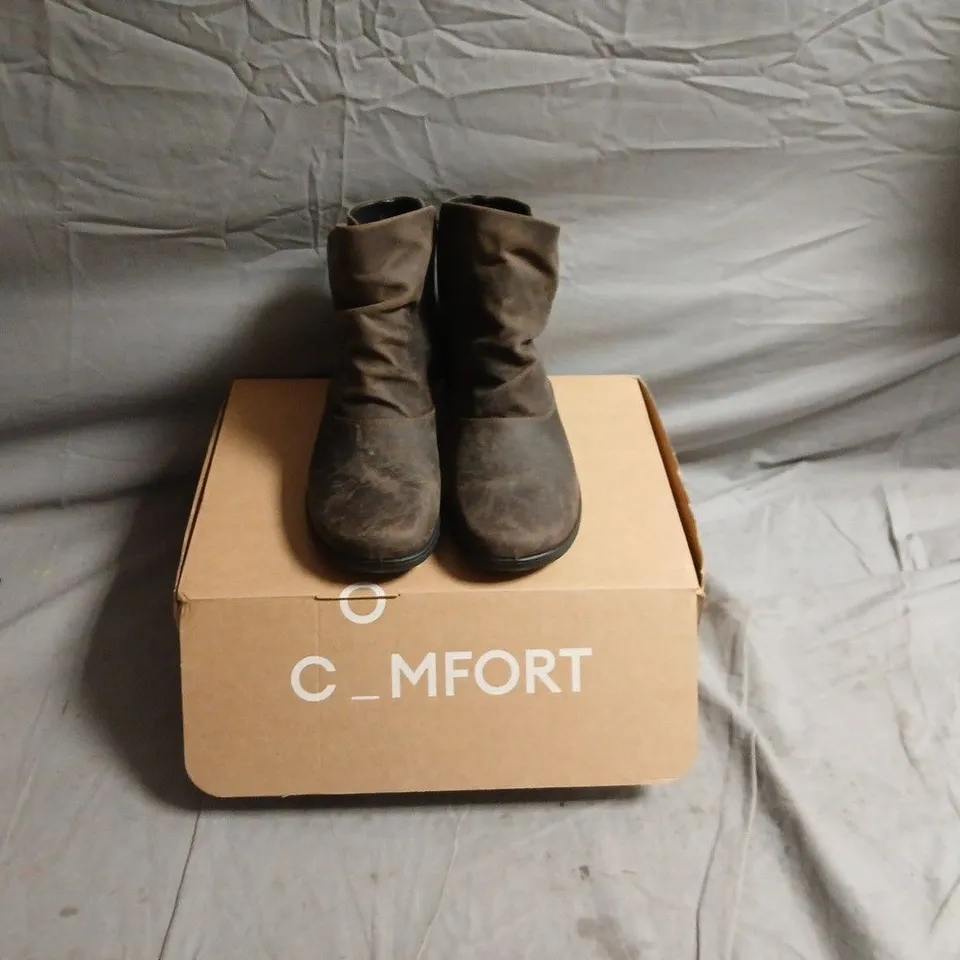 Women's Brown Suede Ankle Boots – UK 5.5 (US 7.5, EU 38.5)