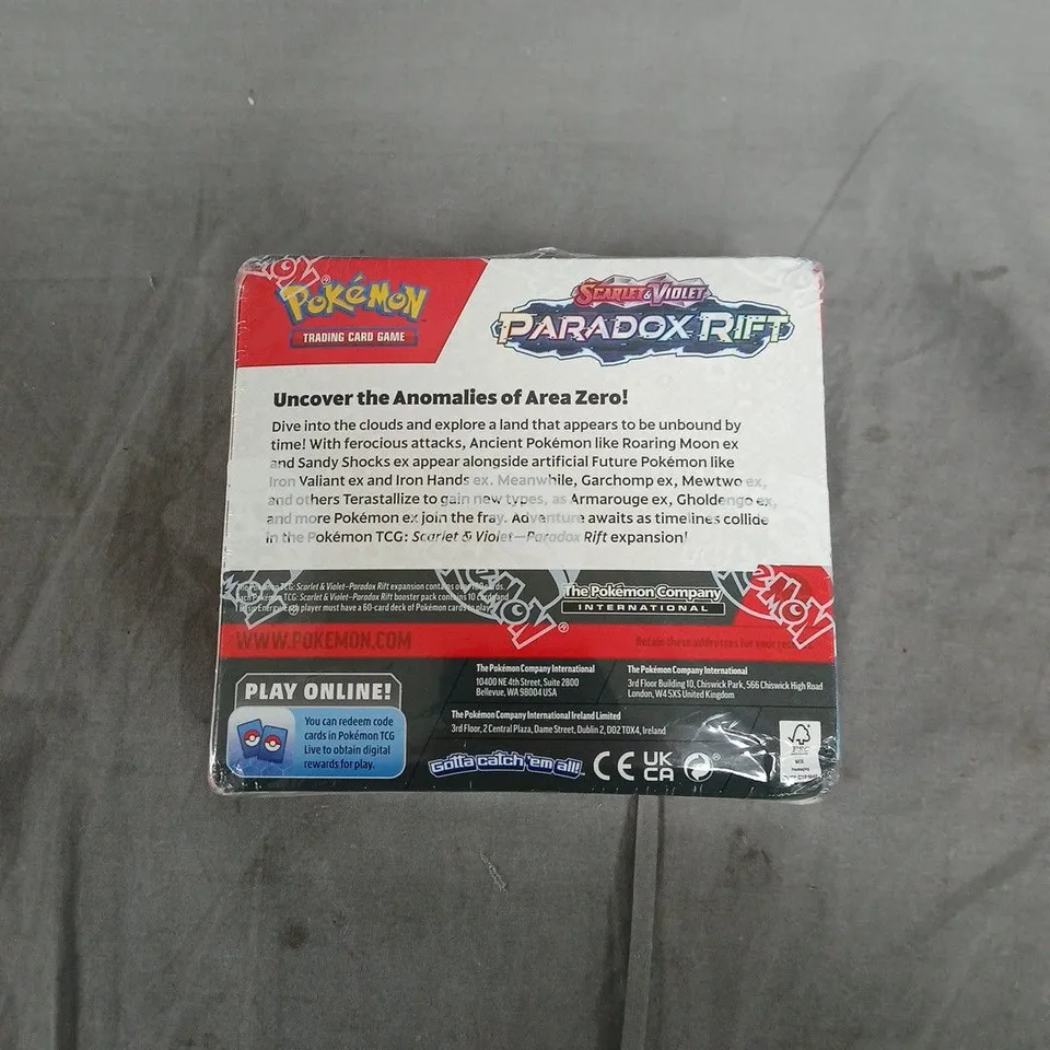 POKÉMON TRADING CARD GAME SCARLET & VIOLET PARADOX RIFT BOOSTER BOX - SEALED