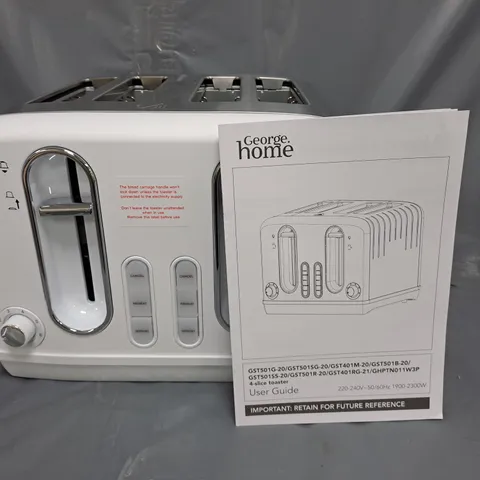 BOXED 4-SLICE TOASTER IN WHITE