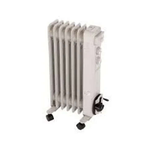 BOXED 1500W 7 FIN PORTABLE OIL FILLED RADIATOR ELECTRIC HEATER