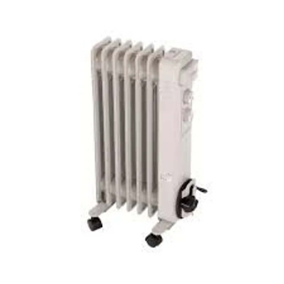 BOXED 1500W 7 FIN PORTABLE OIL FILLED RADIATOR ELECTRIC HEATER