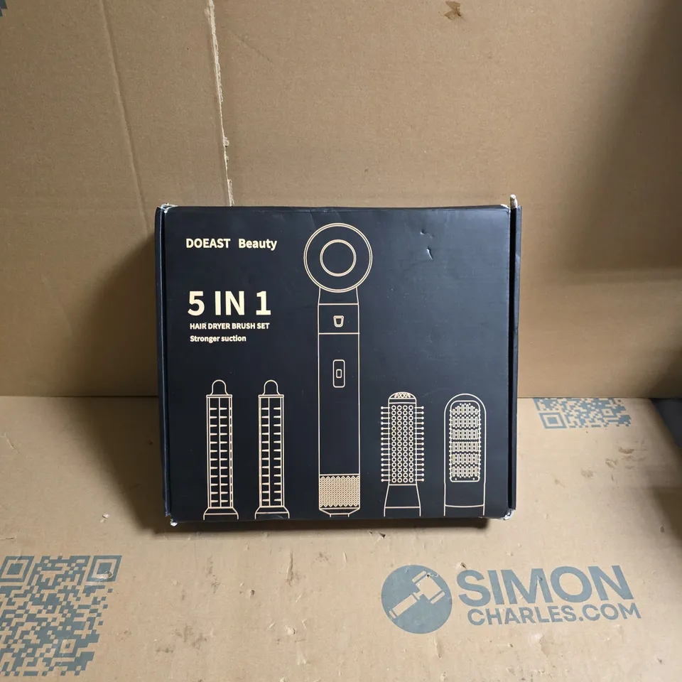 DOEAST BEAUTY 5-IN-1 HAIR DRYER BRUSH SET – BOXED