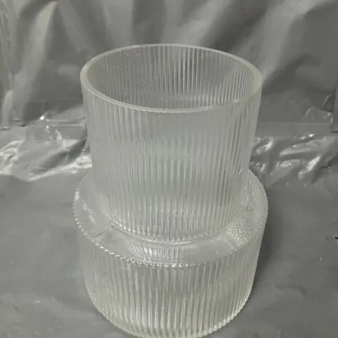 GLASS VASE CANNON WIDE - COLLECTION ONLY