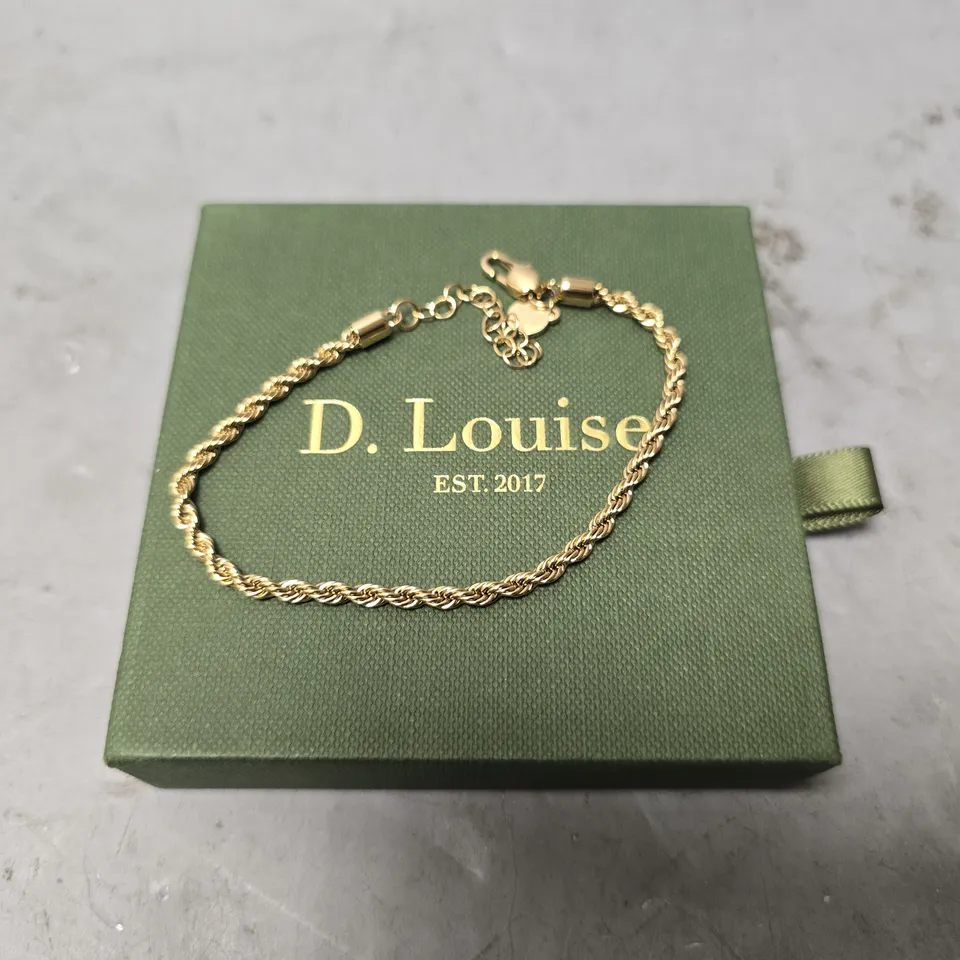 BOXED D.LOUISE GOLDEN BANGLE 